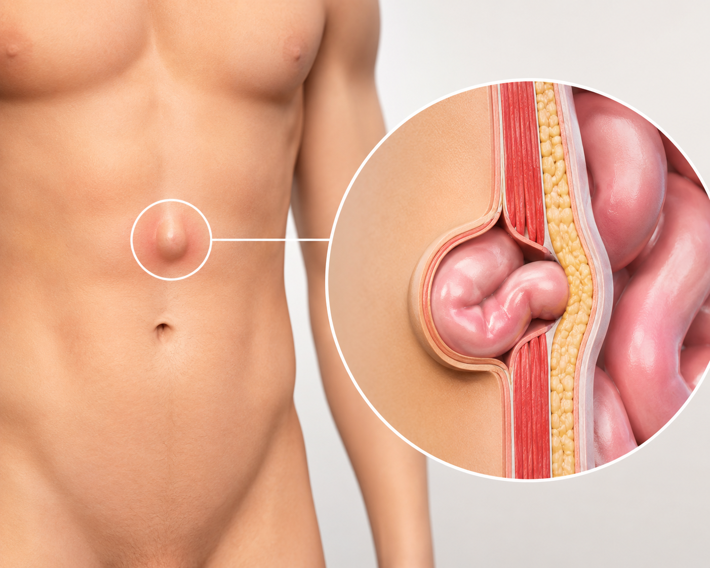 create a creative and nice image of doctors performing surgery of epigastric hernia 
light and neat image clean image
do not write anything
image size 1402 by 1122 pixels